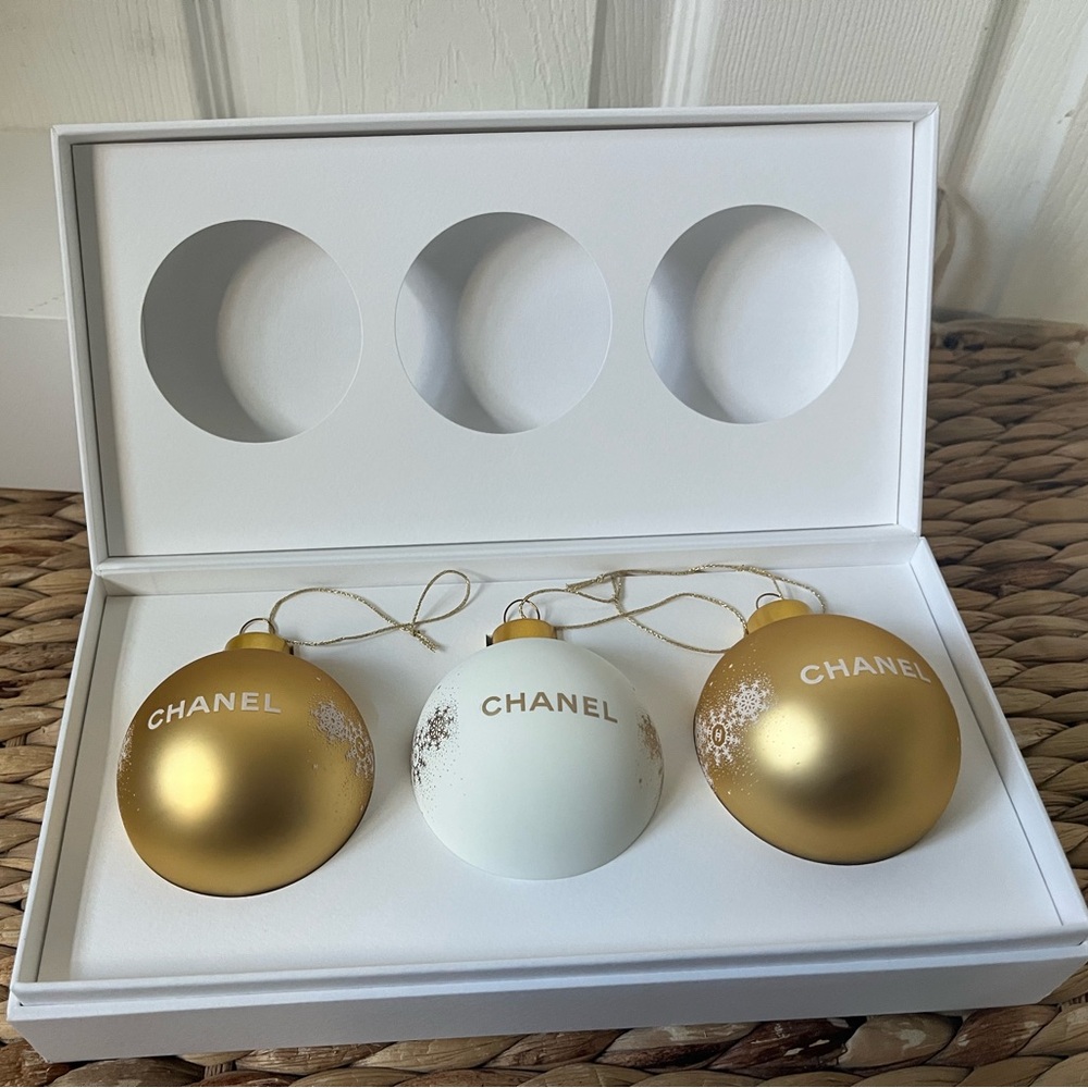 Chanel holiday ornaments
